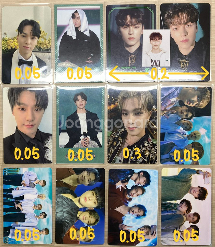 세븐틴 전멤버 포카 양도 판매 준 도겸 승관 버논--2