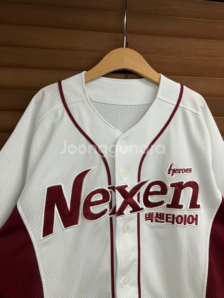 2XL KBO 키움 넥센 히어로즈 홈 유니폼 야구져지--1