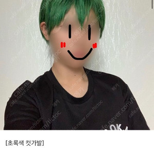 초록색 컷가발