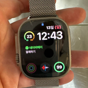 Apple Watch 울트라2 티타늄 트레일 루프 블루