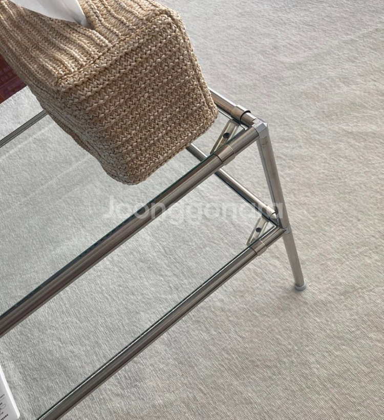 스테인리스 유리 테이블--2