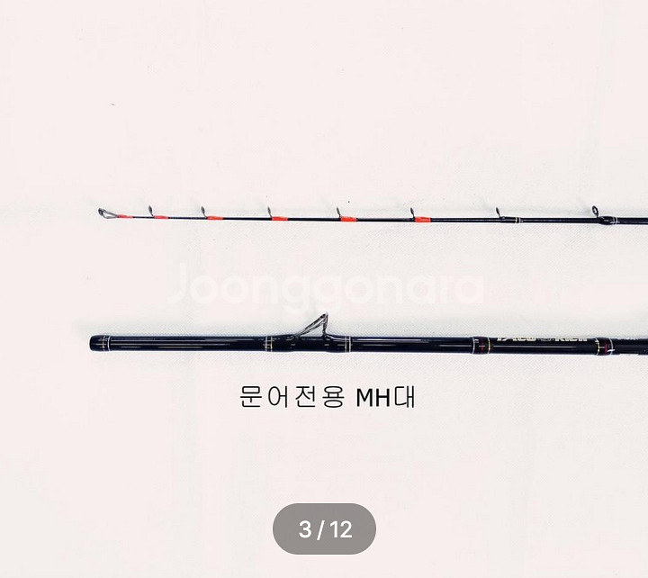 문어 전용 루어 낚시대+11볼베이트릴+합사--2