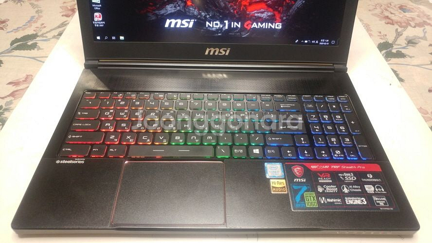 MSI GS63VR 슬림 게이밍 노트북/램32G,GTX--5