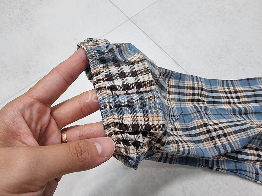 마드라스 체크 파자마 여성 파자마 새상품--5