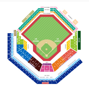 플레이오프2차전 3루 스카이지정석 통로 2연석