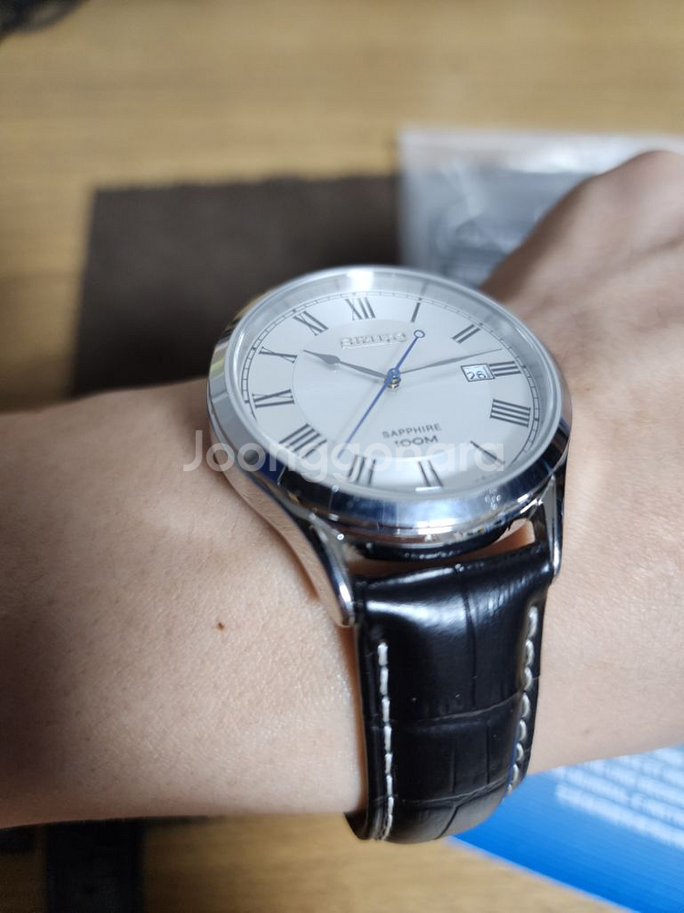 세이코 로만인덱스 다이얼시계 판매.--4