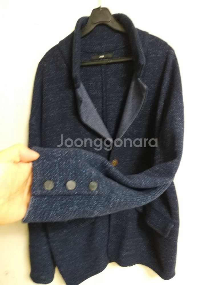 남성 시스템 울.면 니트자켓 (스판.105)--2