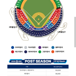 플레이오프 3차전 테이블석