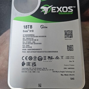 시게이트 SAS HDD 18TB 판매합니다