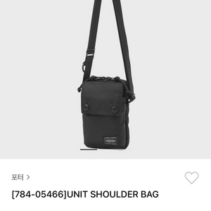 포터 숄더백[784-05466]UNIT SHOULDER