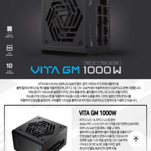 FSP Vita GM 1000W Gold+ 풀모듈러파워