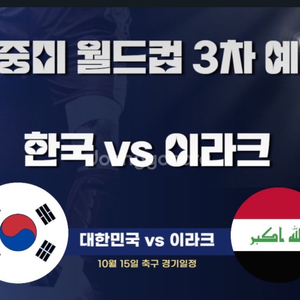 (정가이하) 대한민국 vs 이라크 2연석