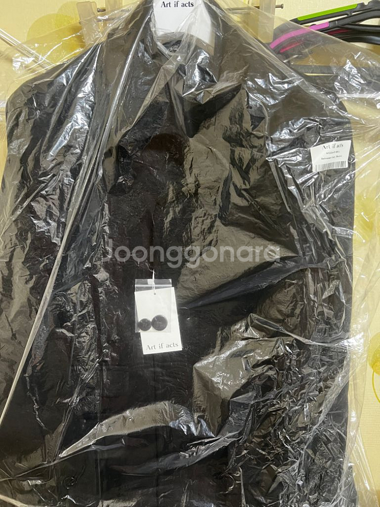 아트이프액츠 발마칸코트 블랙 L사이즈 판매합니다.--1