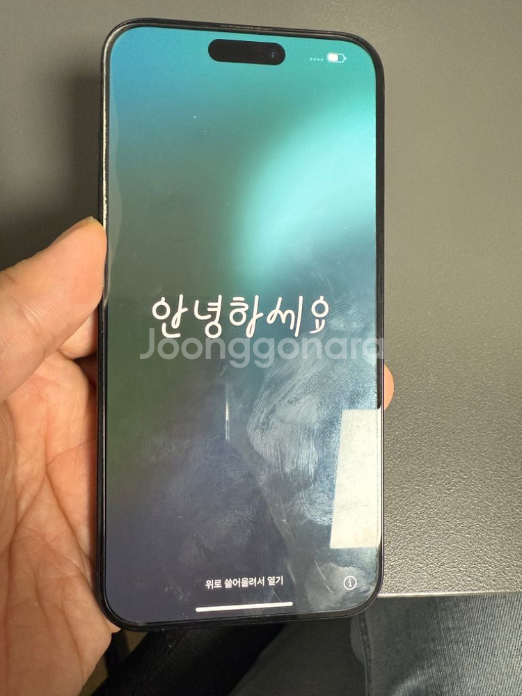 아이폰 15 프로맥스 블루 티타늄 S급 256G--2
