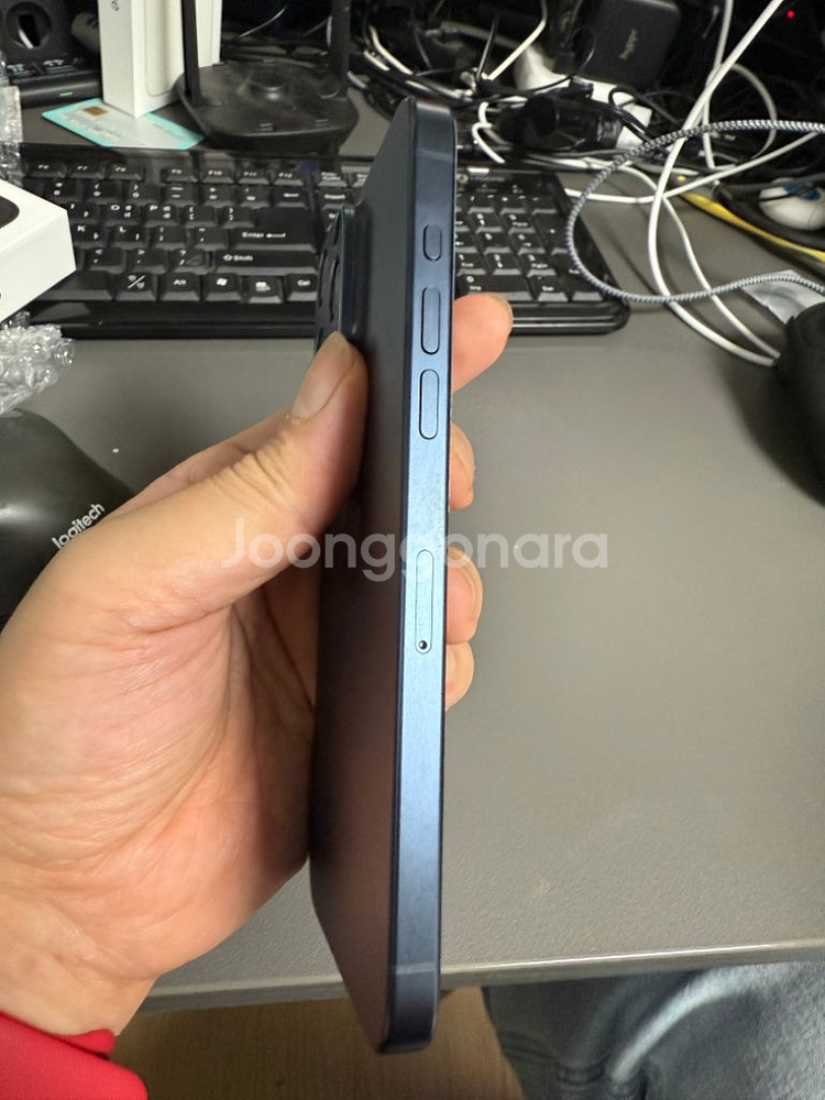 아이폰 15 프로맥스 블루 티타늄 S급 256G--7