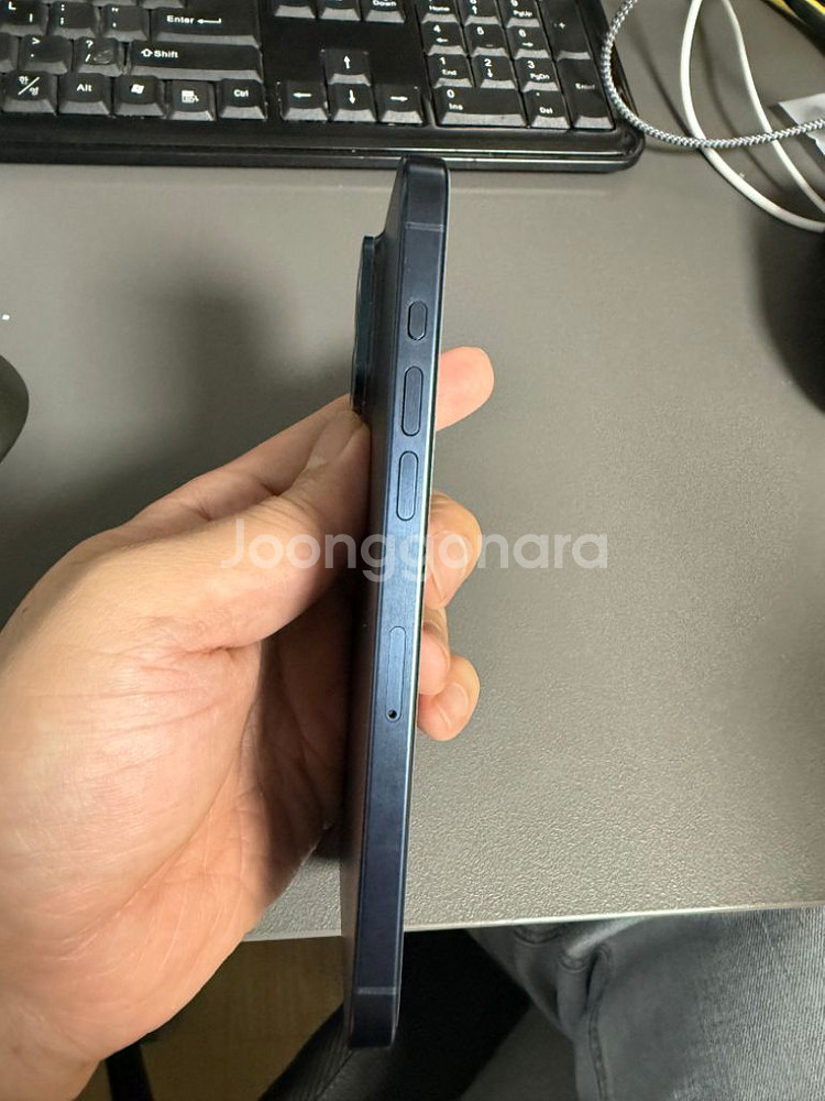 아이폰 15 프로맥스 블루 티타늄 S급 256G--8
