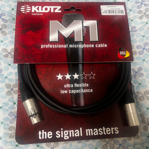 KLOTZ XLR 캐논 케이블 팝니다