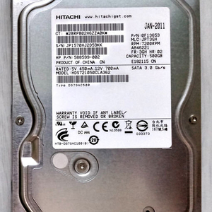 500GB 하드디스크(HITACHI HDD)