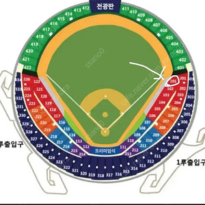 플레이오프 3차 1루 레드2연석