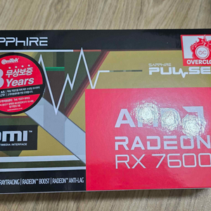 SAPPHIRE 라데온 RX 7600 PULSE OC