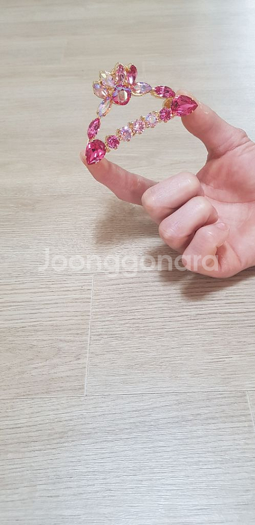 새상품 커스터마이징 스와로브스키 집게핀--1