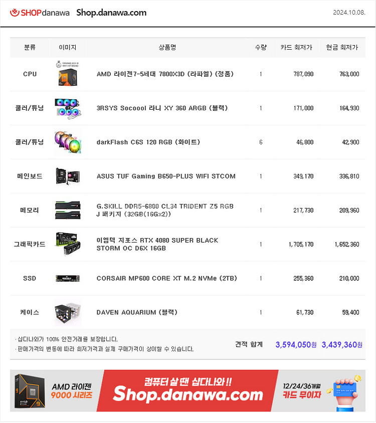 고사양 게이밍pc팝니다. 4080S--1