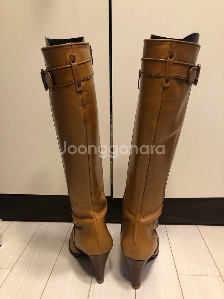 여성 롱부츠 (240/ 8센티/ 브라운)--1