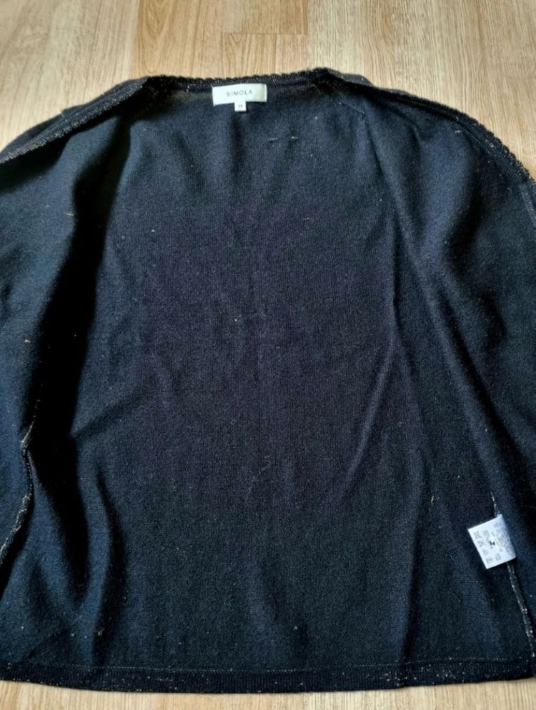 (새상품)여성 금색 반짝이 가디건 S사이즈(모 85%) 이미지