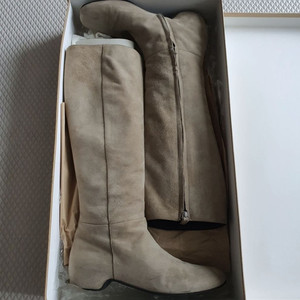 이태리 명품 롱 스웨이드 부츠 37