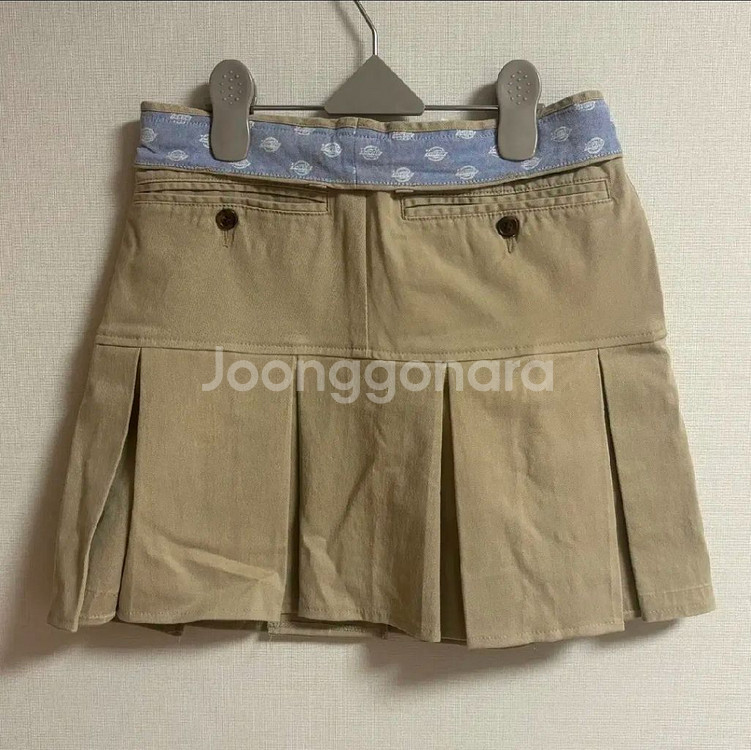 유이브 디키즈커스텀 스커트 뉴진스치마 베이지 네이비--4