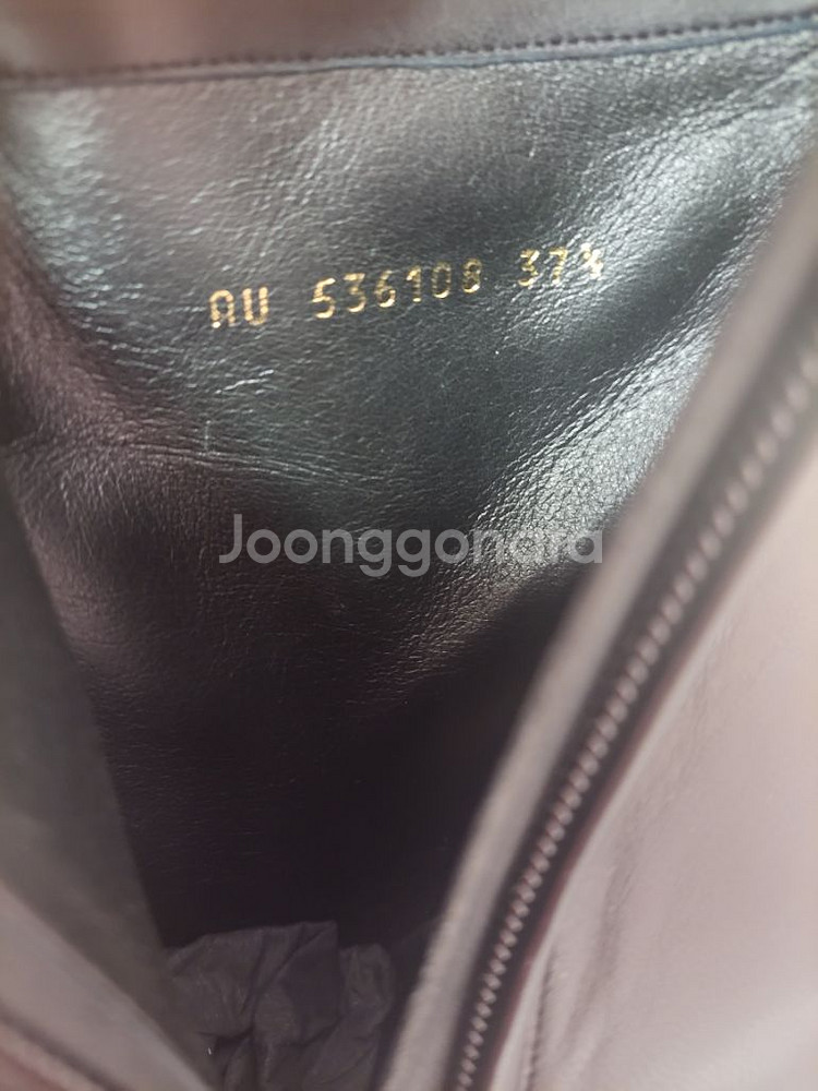 정품)급처새상품!풀구성 생로랑 블랙가죽오피움85앵클부츠--4