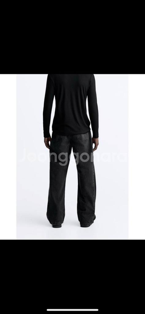 32 자라 JEANS FLARED 지퍼 데님팬츠--3