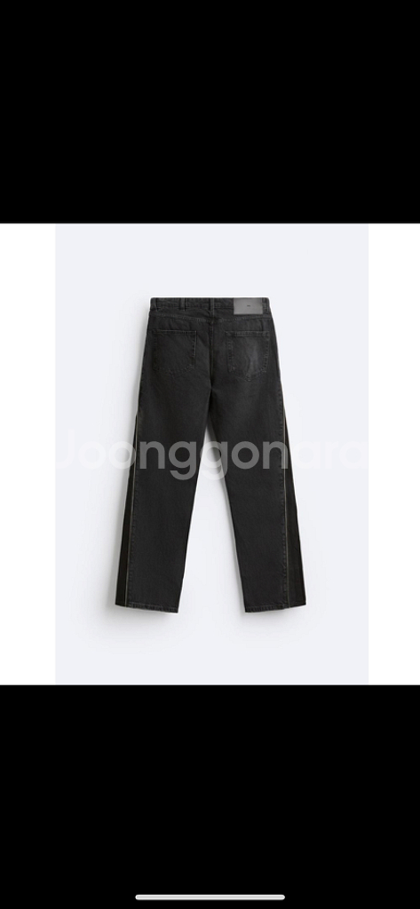 32 자라 JEANS FLARED 지퍼 데님팬츠--6