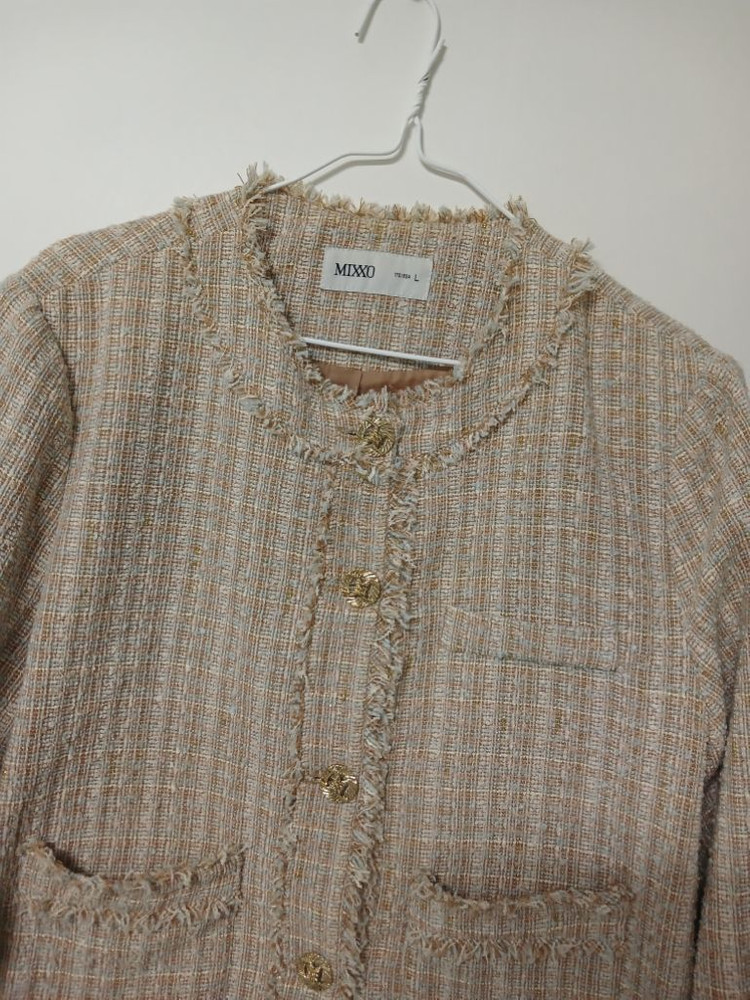 여성 미쏘 봄.가을 간절기 트위드자켓 (100)--1