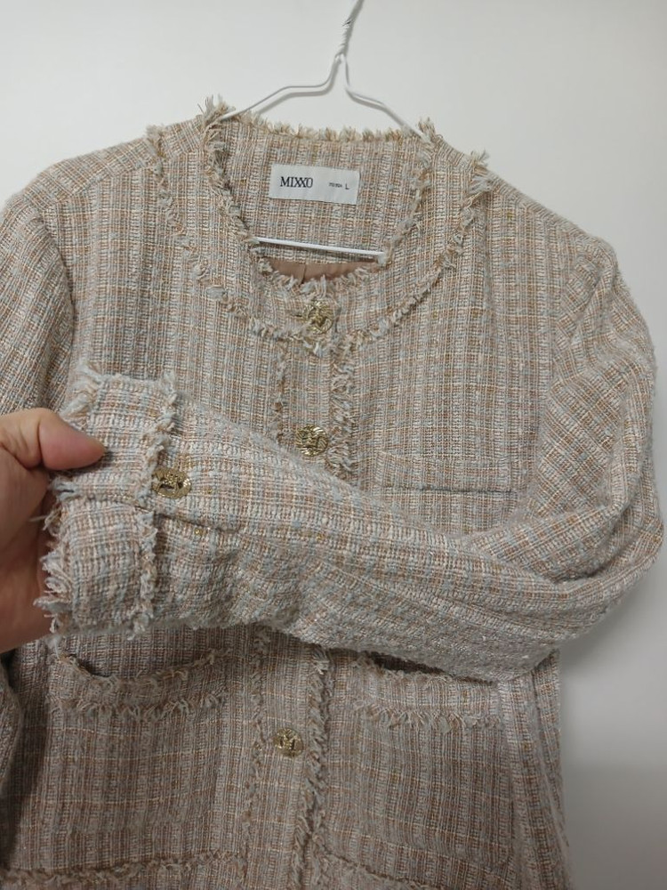 여성 미쏘 봄.가을 간절기 트위드자켓 (100)--3