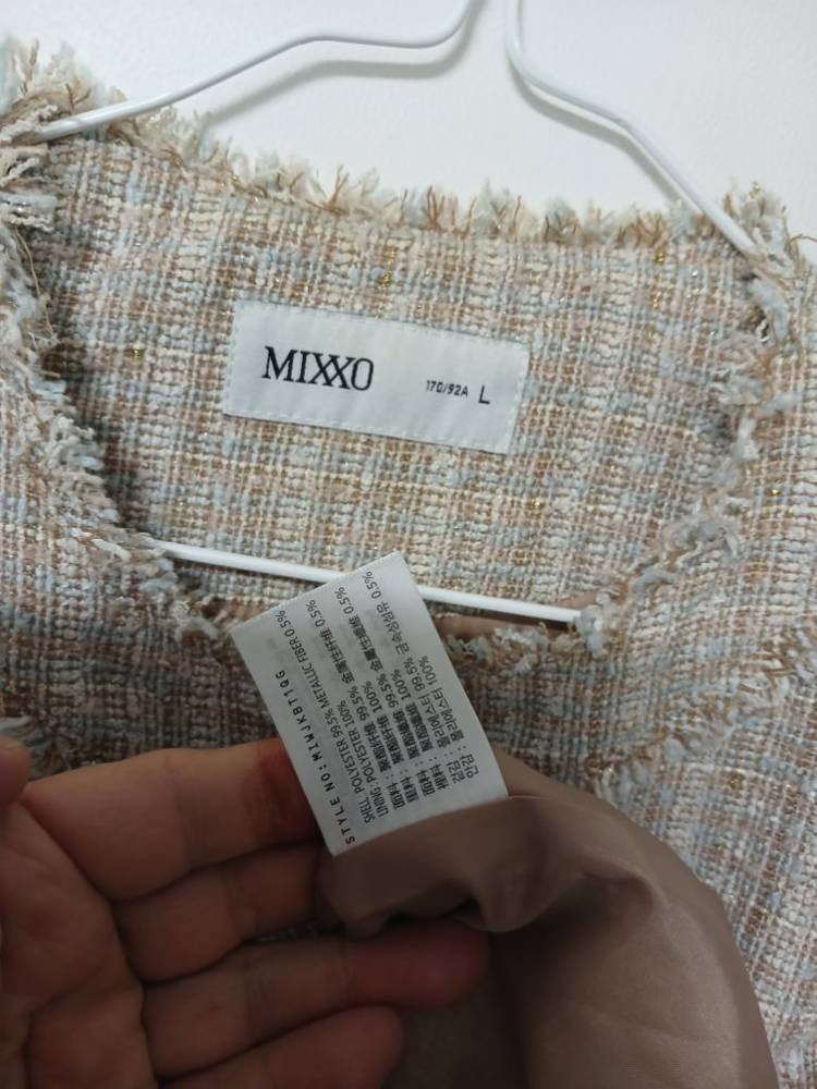 여성 미쏘 봄.가을 간절기 트위드자켓 (100)--4