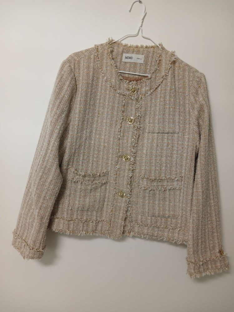 여성 미쏘 봄.가을 간절기 트위드자켓 (100)--7