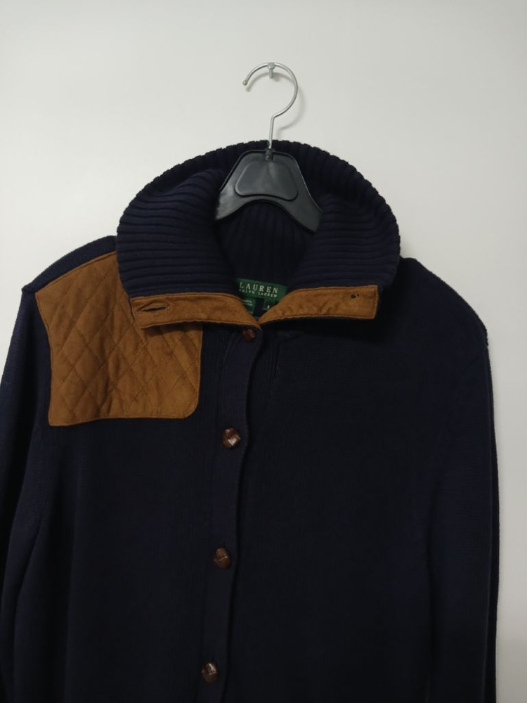 여성 랄프로렌 면집업 가디건 (네이비.95)--2