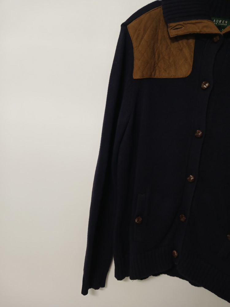 여성 랄프로렌 면집업 가디건 (네이비.95)--3