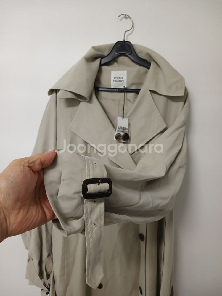 스튜디오톰보이 오버핏 롱 트렌치코트(오버핏95-105)--2