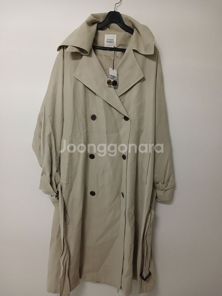 스튜디오톰보이 오버핏 롱 트렌치코트(오버핏95-105)--8
