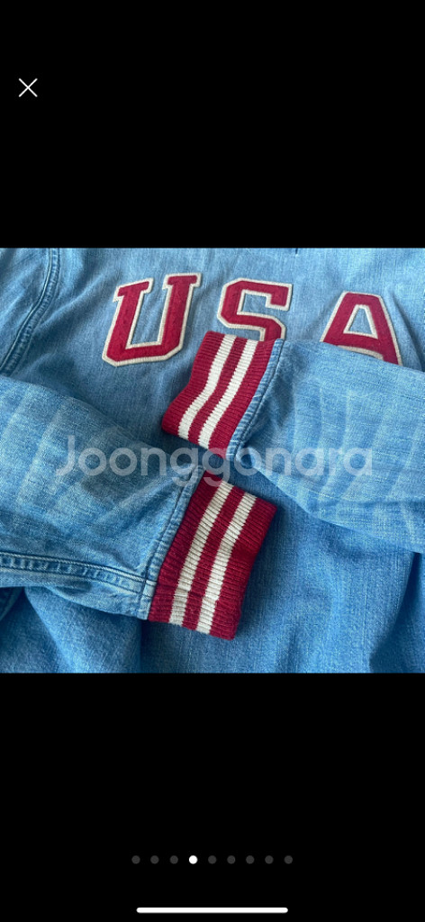 폴로 키즈 데님 베이스볼점퍼 L 14-16세 160--8