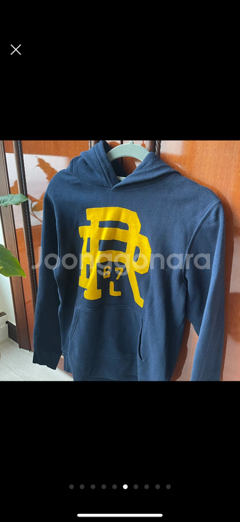 폴로 아동 네이비 후드티 m(10~12세)--3