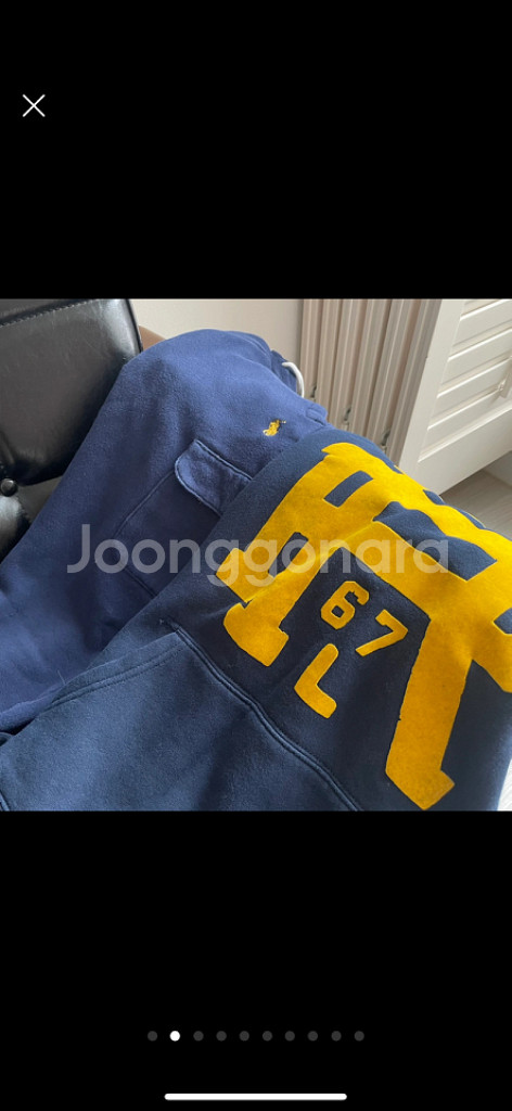 폴로 아동 네이비 후드티 m(10~12세)--2