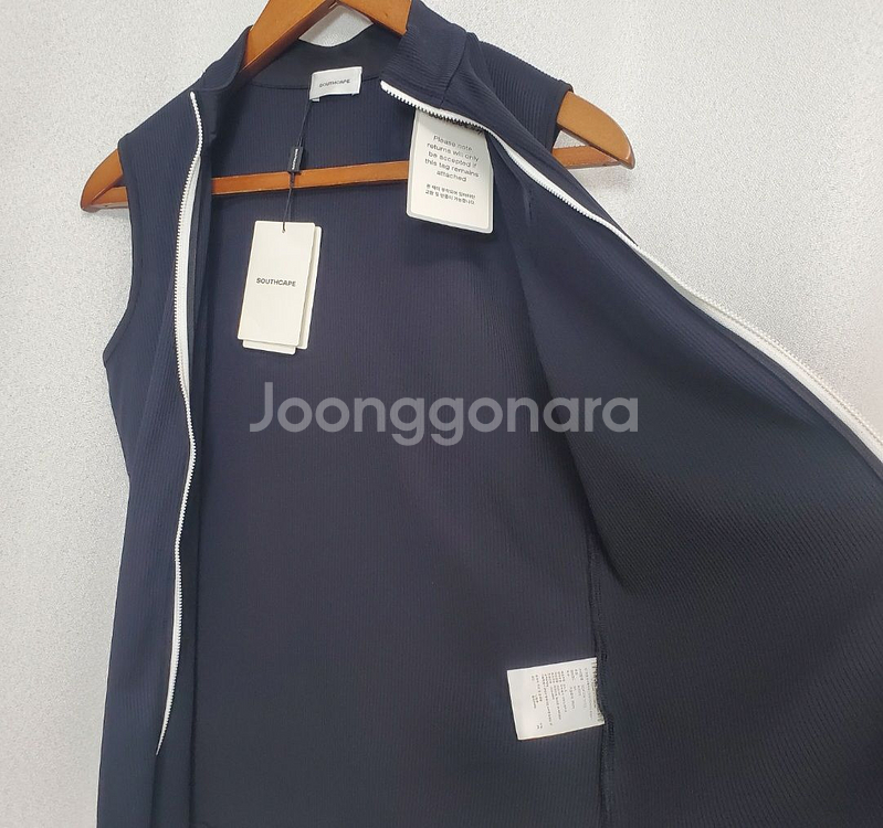(새제품)사우스케이프 여성M 집업조끼--4