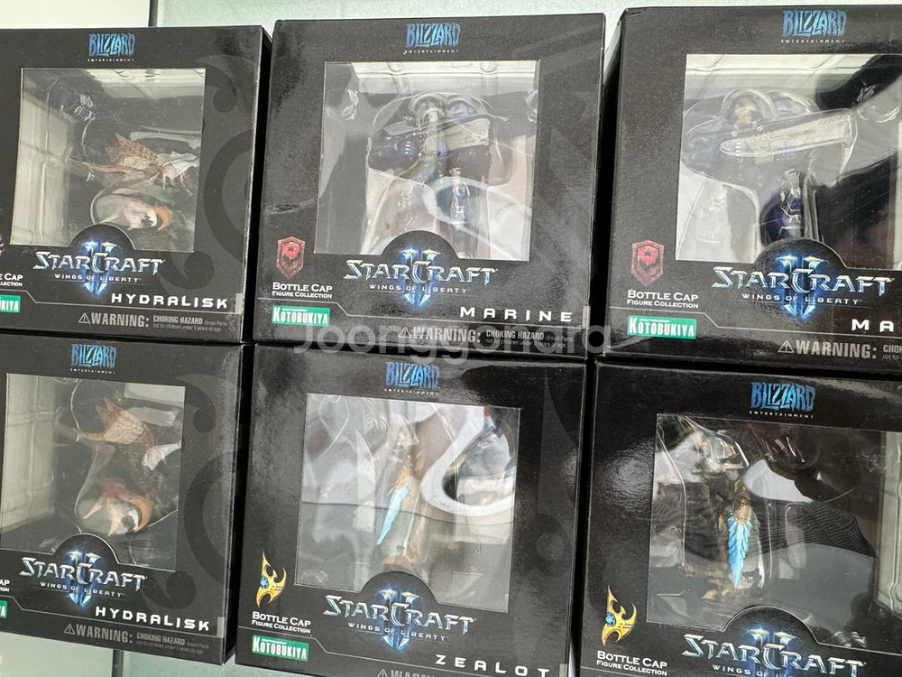 스타크래프트 보틀캡 피규어 2세트 6개 일괄--1