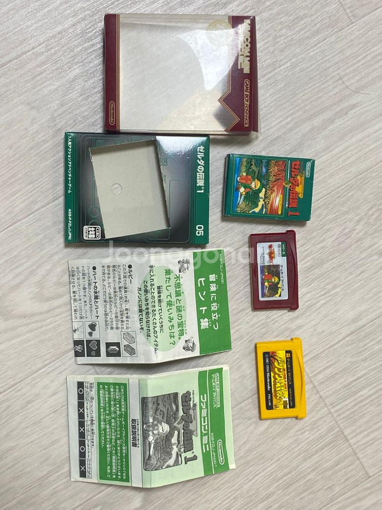 게임보이 어드밴스와 젤다의 전설 팩 7개 판매합니다--2