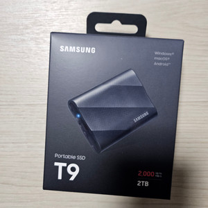 (미개봉) 삼성 외장 ssd T9 2TB