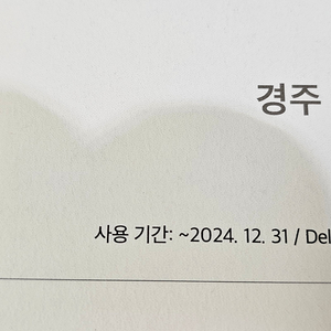 라한셀렉트 경주호텔 연중숙박권(조식포함) 2매