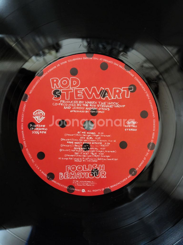 ROD STEWART 음반 LP (오디오 앰프 스피커--4